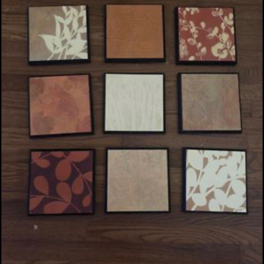9 wall plaques